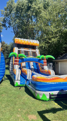 18 Infernal Cascade Dual Lane Water Slide