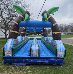 35 Foot Blue Marble Slip And Slide